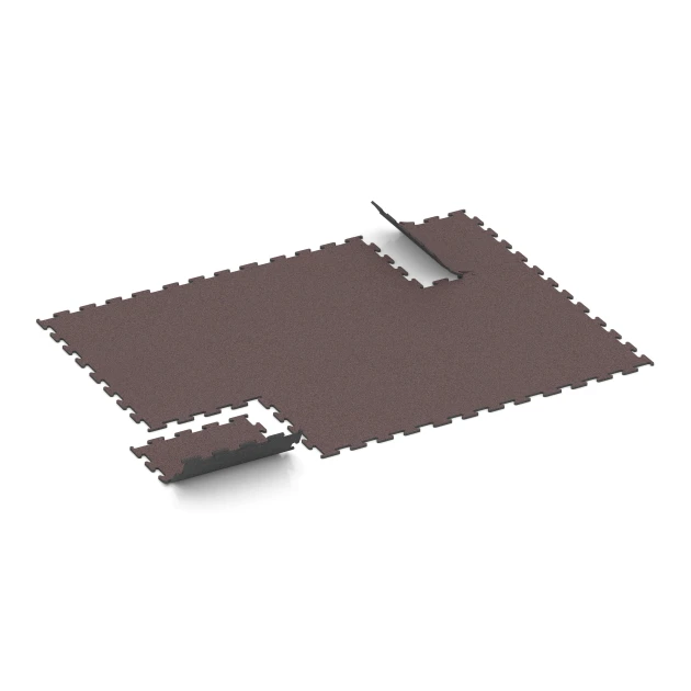 Typische Verlegung oder Einbausituation für den Artikel 6151 von WARCO - Fitness Performance Elite Trainingsboden, Farbton Mineralrot in der Abmessung 50 x 50 x 1 cm | 0,25 m².
