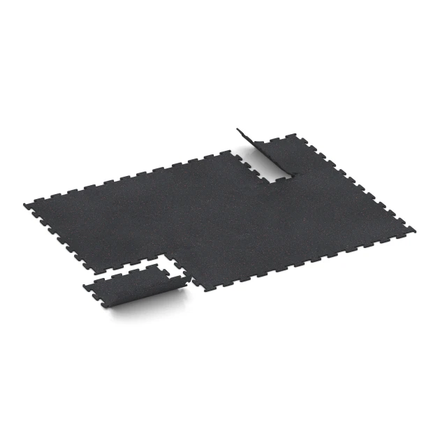 Typische Verlegung oder Einbausituation für den Artikel 3765 von WARCO - Fitness Performance Elite Trainingsboden, Farbton Leicht Rot Gesprenkelt in der Abmessung 50 x 50 x 1 cm | 0,25 m².