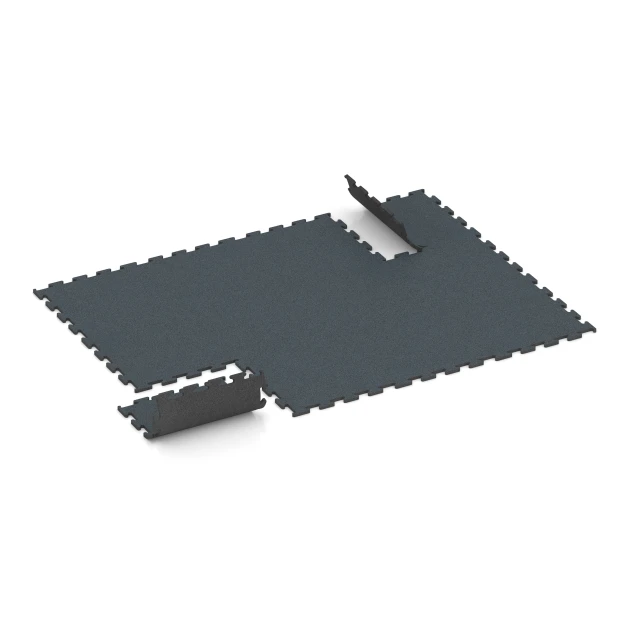 Typische Verlegung oder Einbausituation für den Artikel 6165 von WARCO - Fitness Performance Elite Trainingsboden, Farbton Farngrün in der Abmessung 50 x 50 x 1,5 cm | 0,25 m².