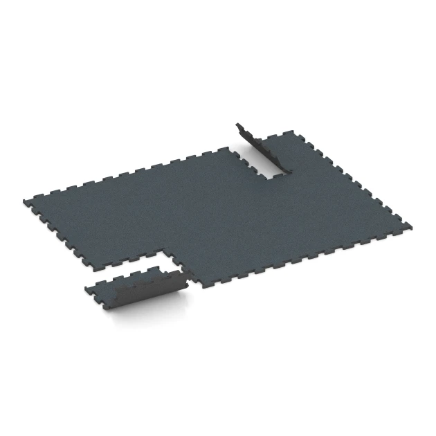 Typische Verlegung oder Einbausituation für den Artikel 6167 von WARCO - Fitness Performance Elite Trainingsboden, Farbton Farngrün in der Abmessung 50 x 50 x 2 cm | 0,25 m².