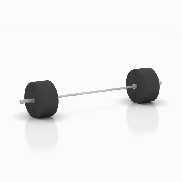 Typische Verlegung oder Einbausituation für den Artikel 6087 von WARCO - Bumper Plate – Hantelscheibe, Farbton Anthrazit in der Abmessung 20 kg | ø 45,4 x 11,38 cm.