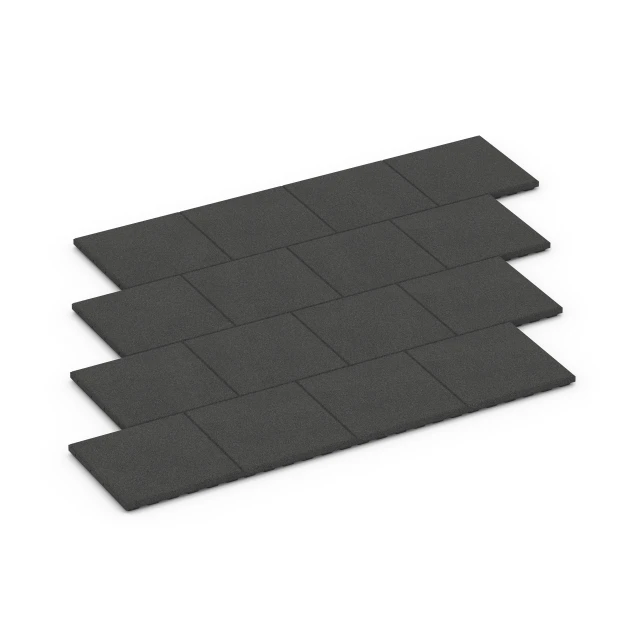 Typische Verlegung oder Einbausituation für den Artikel 6283 von WARCO - Fallschutzplatten, Farbton Anthrazit in der Abmessung 50 x 50 x 4 cm.