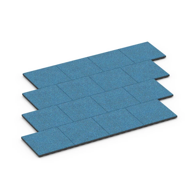 Typische Verlegung oder Einbausituation für den Artikel 6429 von WARCO - Fallschutzplatte – 120 cm, Farbton Atlantik in der Abmessung 50 x 50 x 4 cm.