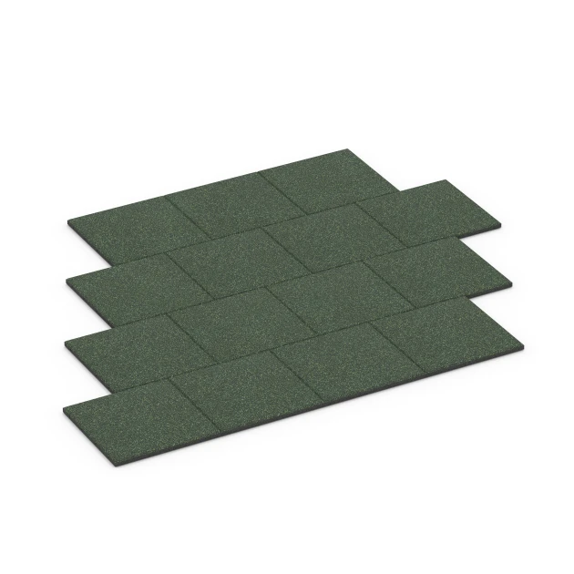 Typische Verlegung oder Einbausituation für den Artikel 6415 von WARCO - Fallschutzplatte – 90 cm, Farbton Englischer Rasen in der Abmessung 50 x 50 x 3 cm.