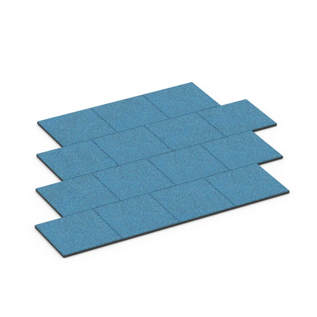 Typische Verlegung oder Einbausituation für den Artikel 6420 von WARCO - Fallschutzplatte – 90 cm, Farbton Atlantik in der Abmessung 50 x 50 x 3 cm.