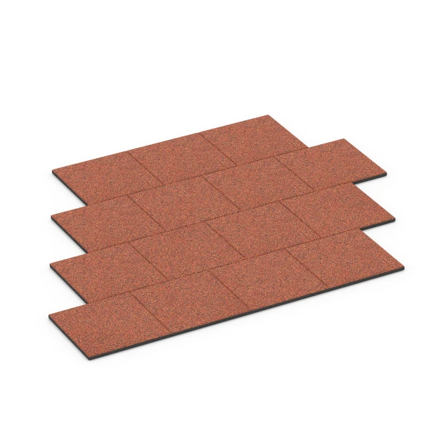 Typische Verlegung oder Einbausituation für den Artikel 6417 von WARCO - Fallschutzmatte EPDM – 90 cm, Farbton Feuersglut in der Abmessung 50 x 50 x 3 cm | 0,25 m².