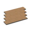 Typische Verlegung oder Einbausituation für den Artikel 6443 von WARCO - Fallschutzplatte – 210 cm, Farbton Terra Cotta in der Abmessung 50 x 50 x 7 cm.