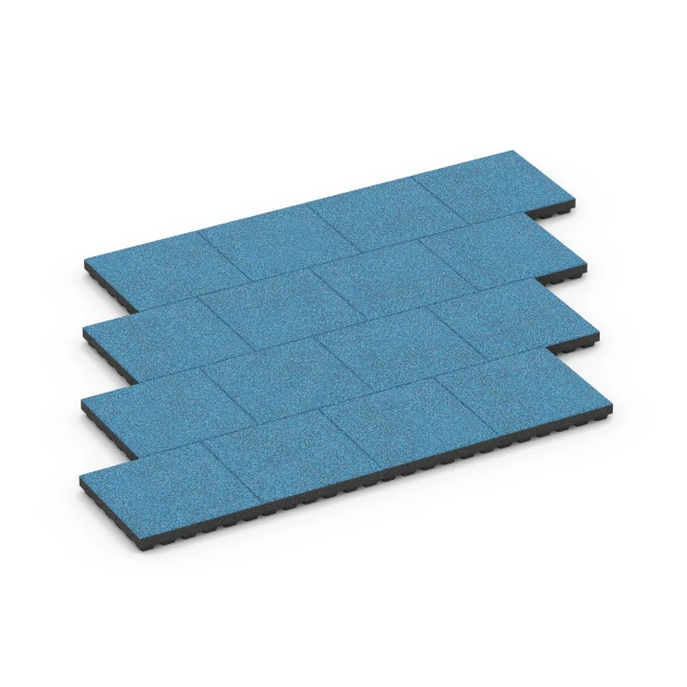 Typische Verlegung oder Einbausituation für den Artikel 6447 von WARCO - Fallschutzplatte – 210 cm, Farbton Atlantik in der Abmessung 50 x 50 x 7 cm.