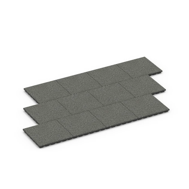 Typische Verlegung oder Einbausituation für den Artikel 6431 von WARCO - Fallschutzplatte – 160 cm, Farbton Dunkelgrauer Granit in der Abmessung 50 x 50 x 4,8 cm.