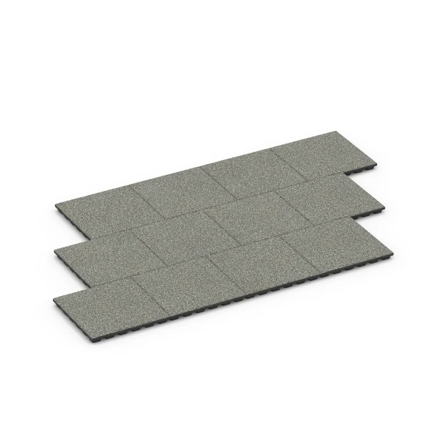 Typische Verlegung oder Einbausituation für den Artikel 6432 von WARCO - Fallschutzplatte – 160 cm, Farbton Grauer Granit in der Abmessung 50 x 50 x 4,8 cm.