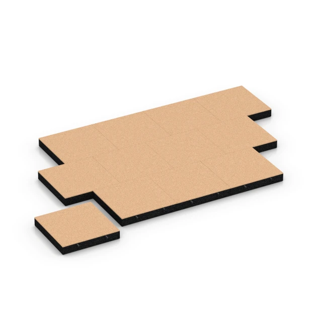 Typische Verlegung oder Einbausituation für den Artikel 6234 von WARCO - Fallschutzplatten, Farbton Sandbeige in der Abmessung 50 x 50 x 8 cm.