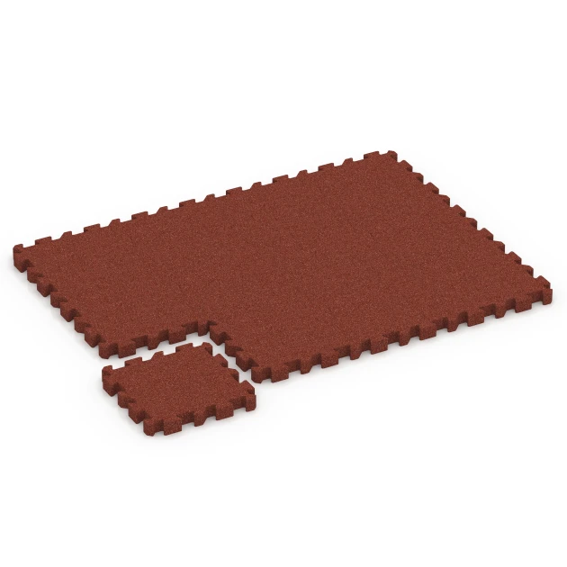 Typische Verlegung oder Einbausituation für den Artikel 6310 von WARCO - Fallschutz-Puzzlematte, Farbton Ziegelrot in der Abmessung 50 x 50 x 6 cm | 0,25 m².
