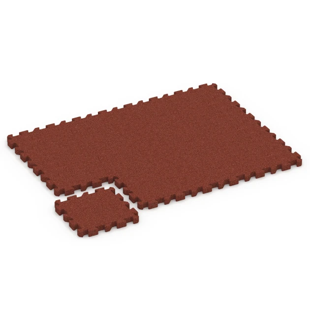 Typische Verlegung oder Einbausituation für den Artikel 6306 von WARCO - Fallschutz-Puzzlematte, Farbton Ziegelrot in der Abmessung 50 x 50 x 5 cm | 0,25 m².