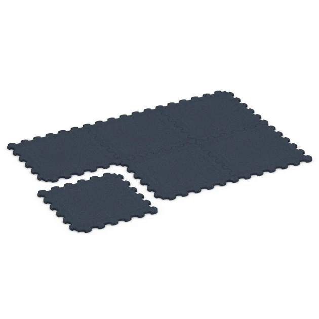 Typische Verlegung oder Einbausituation für den Artikel 6391 von WARCO - Stallmatte Puzzle, Farbton Anthrazit in der Abmessung 102,5 x 102,5 x 3 cm | 1,05 m².