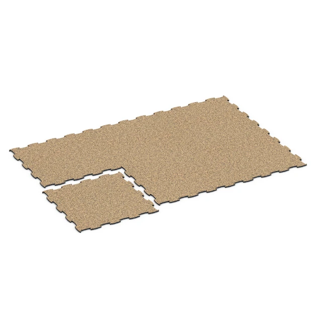 Typische Verlegung oder Einbausituation für den Artikel 6840 von WARCO - Fitness Active Floor System, Farbton Rattan Lounge in der Abmessung 97,1 x 97,1 × 1,8 cm.