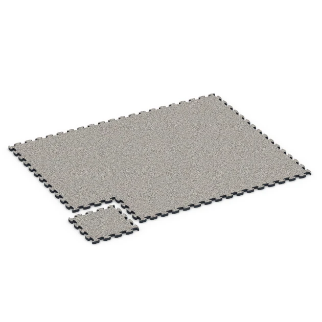Typische Verlegung oder Einbausituation für den Artikel 6842 von WARCO - Fitness Active Floor System, Farbton Grauer Granit in der Abmessung 44,6 x 44,6 × 2,8 cm.