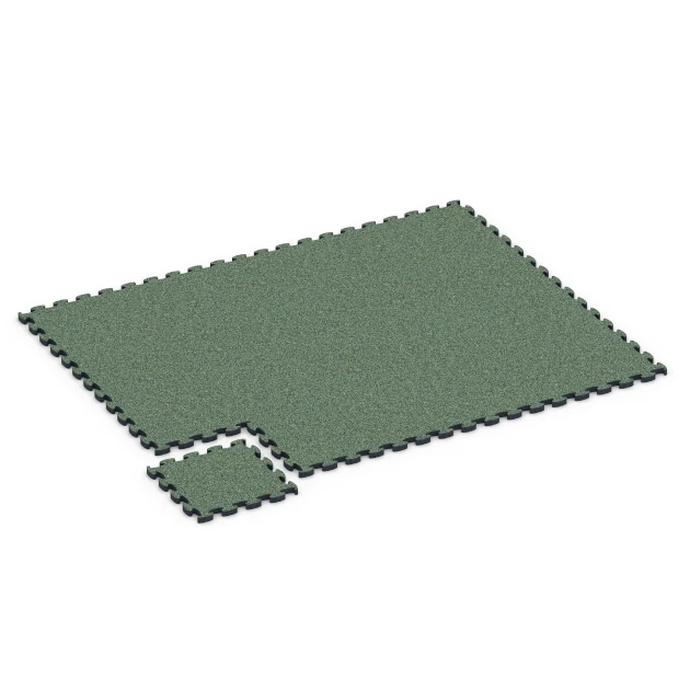 Typische Verlegung oder Einbausituation für den Artikel 6843 von WARCO - Fitness Active Floor System, Farbton Englischer Rasen in der Abmessung 44,6 x 44,6 × 2,8 cm.