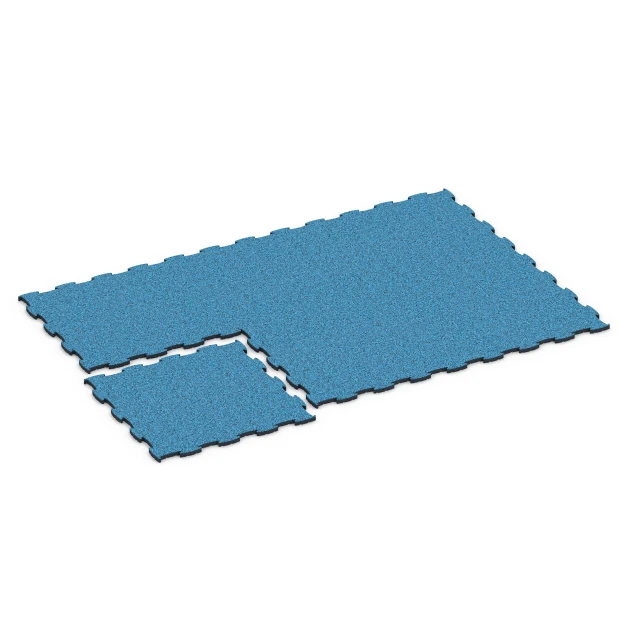 Typische Verlegung oder Einbausituation für den Artikel 6857 von WARCO - Fitness Active Floor System, Farbton Atlantik in der Abmessung 97,1 x 97,1 x 2,8 cm.