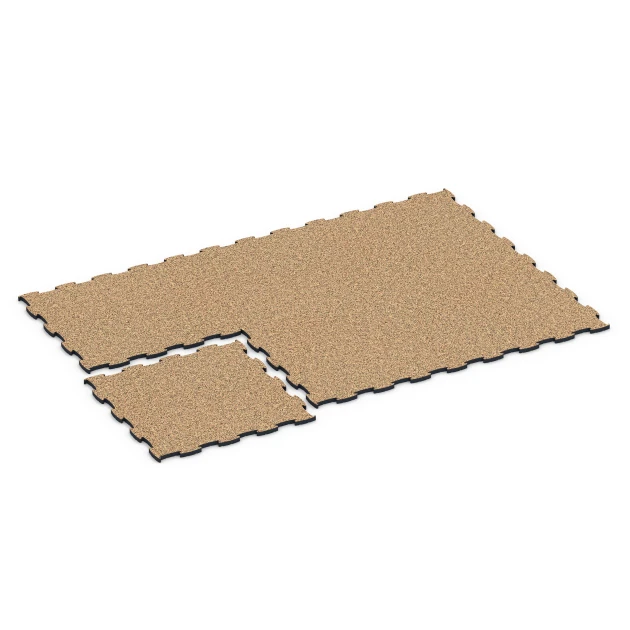 Typische Verlegung oder Einbausituation für den Artikel 6889 von WARCO - Fitness Max Floor System, Farbton Terra Cotta in der Abmessung 97,1 x 97,1 x 2,8 cm.