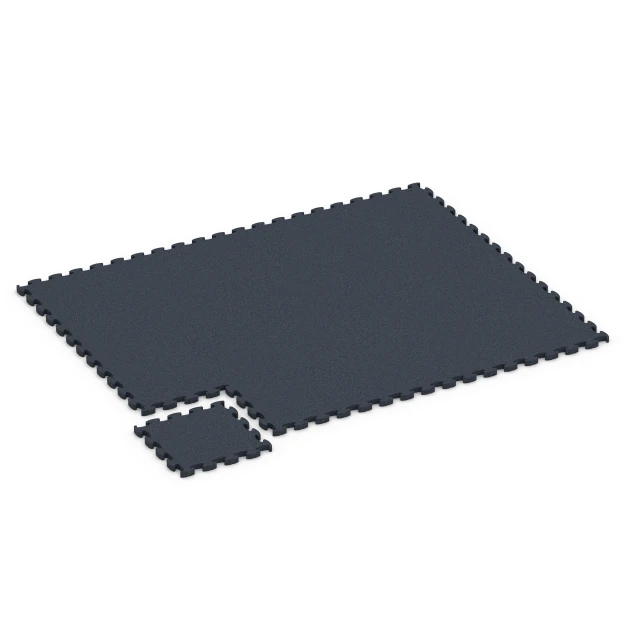 Typische Verlegung oder Einbausituation für den Artikel 6961 von WARCO - Fitness Premium Boden, Farbton Anthrazit in der Abmessung 45,9 x 45,9 x 2,8 cm.