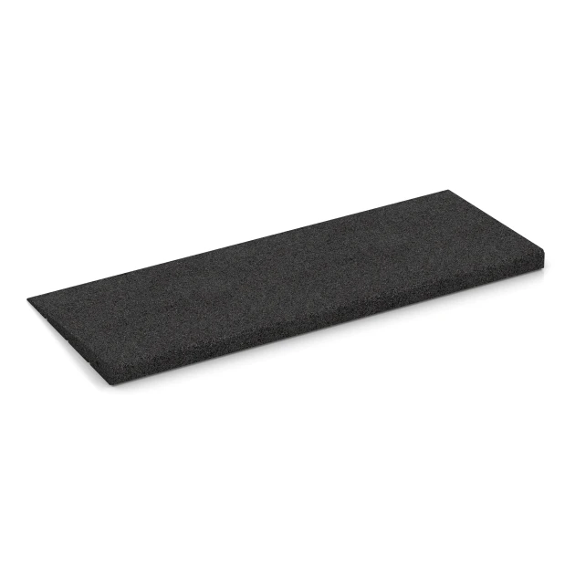 Foto der hinteren Seite vom unsymmetrischen WARCO-Formteil 2388: Übergangsrampe 75 cm, Design Anthrazit, Maße 75 x 30 cm | 8 < 35 mm.