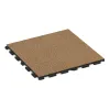 Foto der hinteren Seite vom unsymmetrischen WARCO-Formteil 5772: Event-Boden, Design Rattan Lounge, Maße 1000 x 1000 x 30 mm.