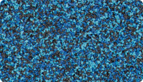 Farbmuster zum WARCO Farbdesign Atlantik für natürlich anmutende Oberflächen aus voll durchgefärbtem EPDM-Gummigranulat.