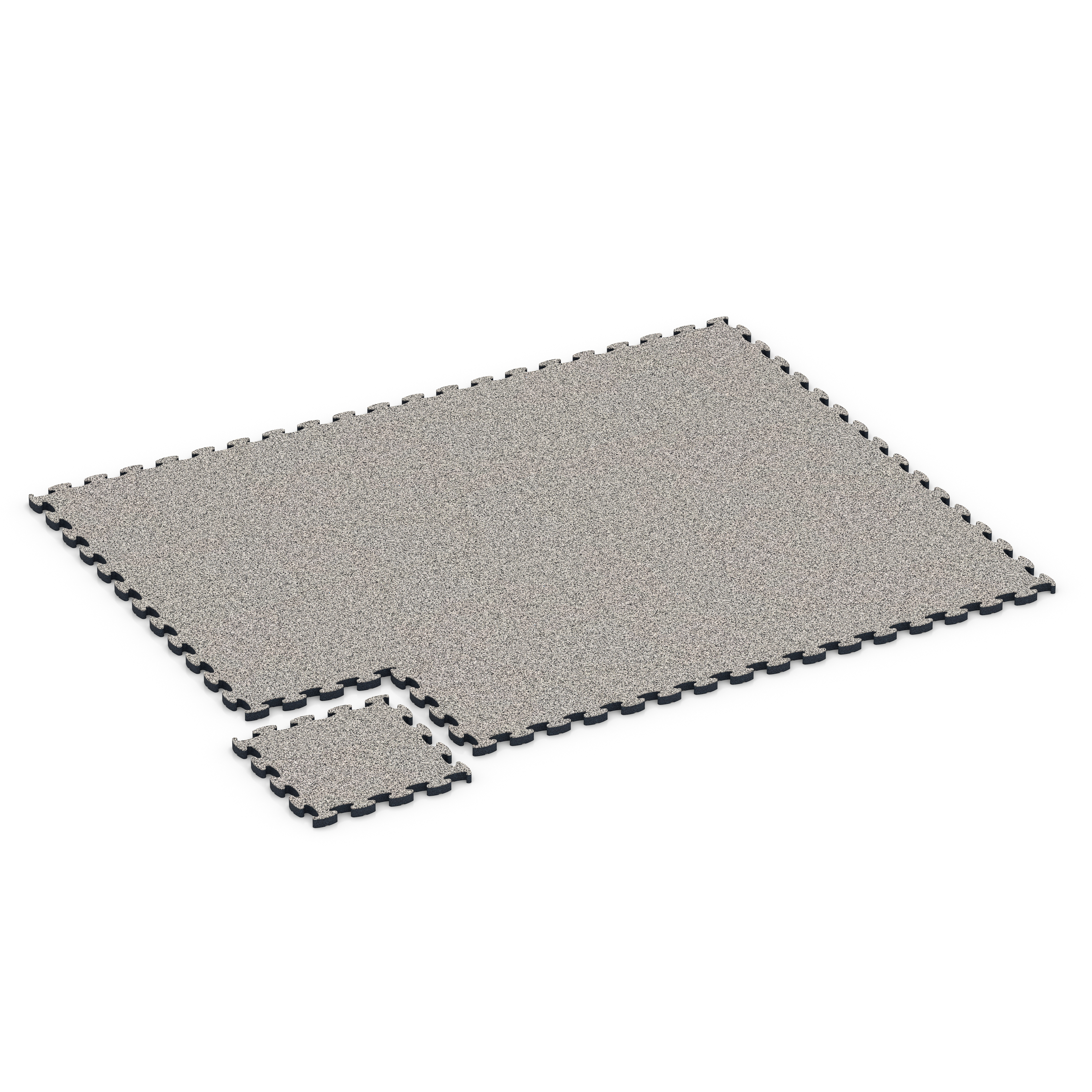 Fitness Max Floor System – Sportboden, Fitnessboden, Farbe Grey Granite, 44,6 x 44,6 × 2,8 cm, Stärke bis über 10 cm mit Funktionsplatten – stabile,