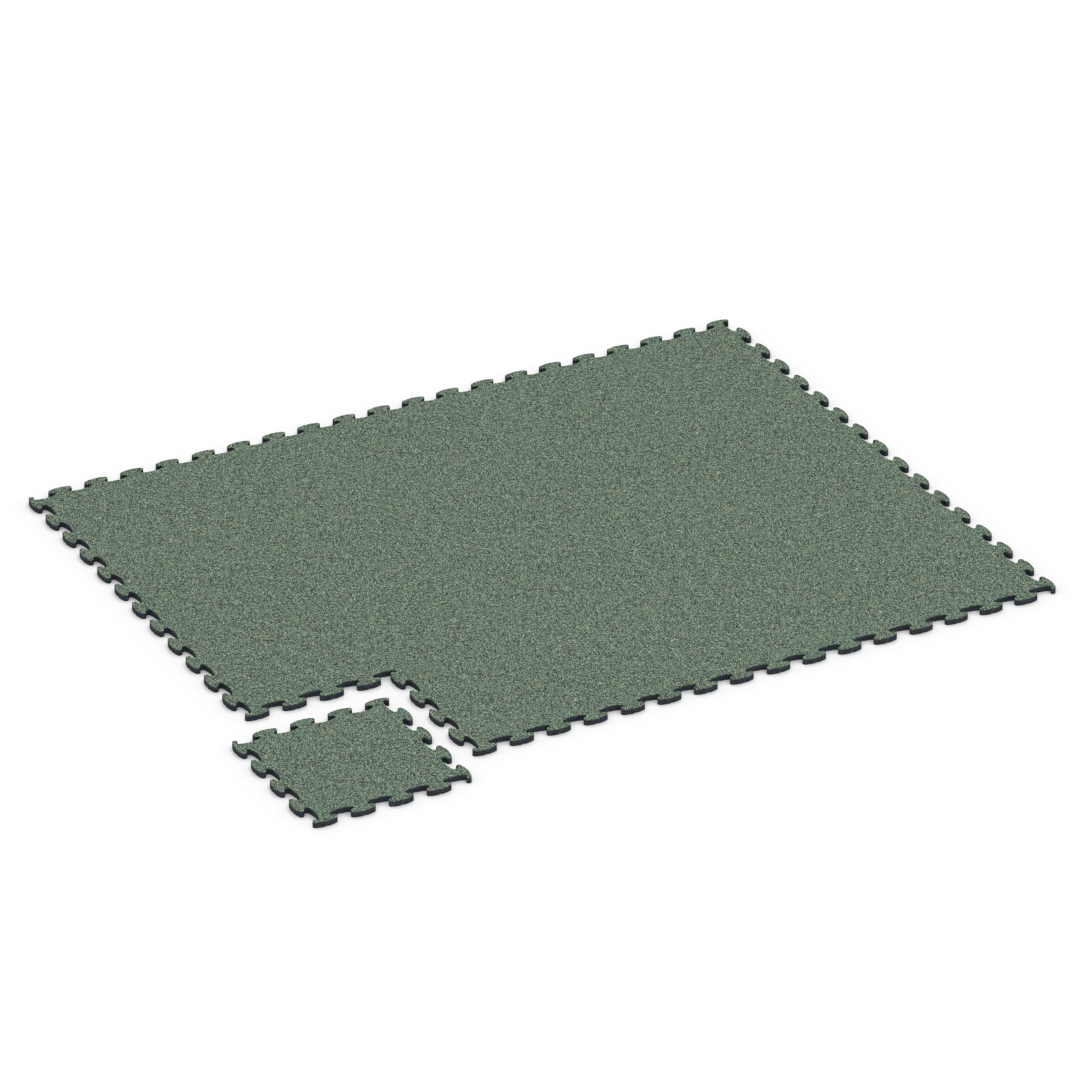 Fitness Active Floor System – Fitnessboden, Sportboden, Farbe Englischer Rasen, 44,6 x 44,6 x 1,8 cm, Stärke bis über 10 cm mit Funktionsplatten –