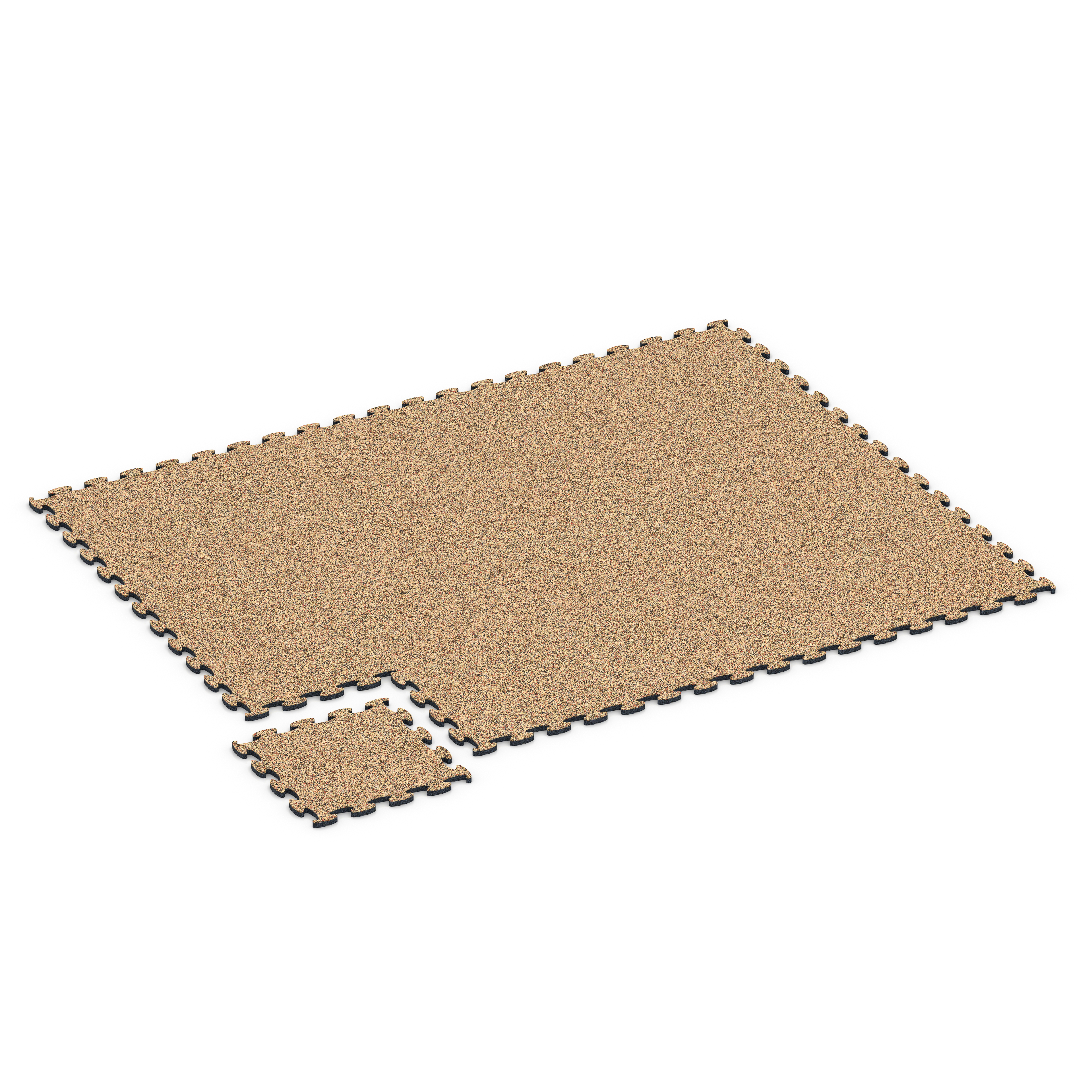 Balkon Bodenbelag – Balkonfliese, Balkonboden, Farbe Terracotta, 44,6 x 44,6 x 1,8 cm, Stärke bis über 10 cm mit Funktionsplatten – stabile, fast