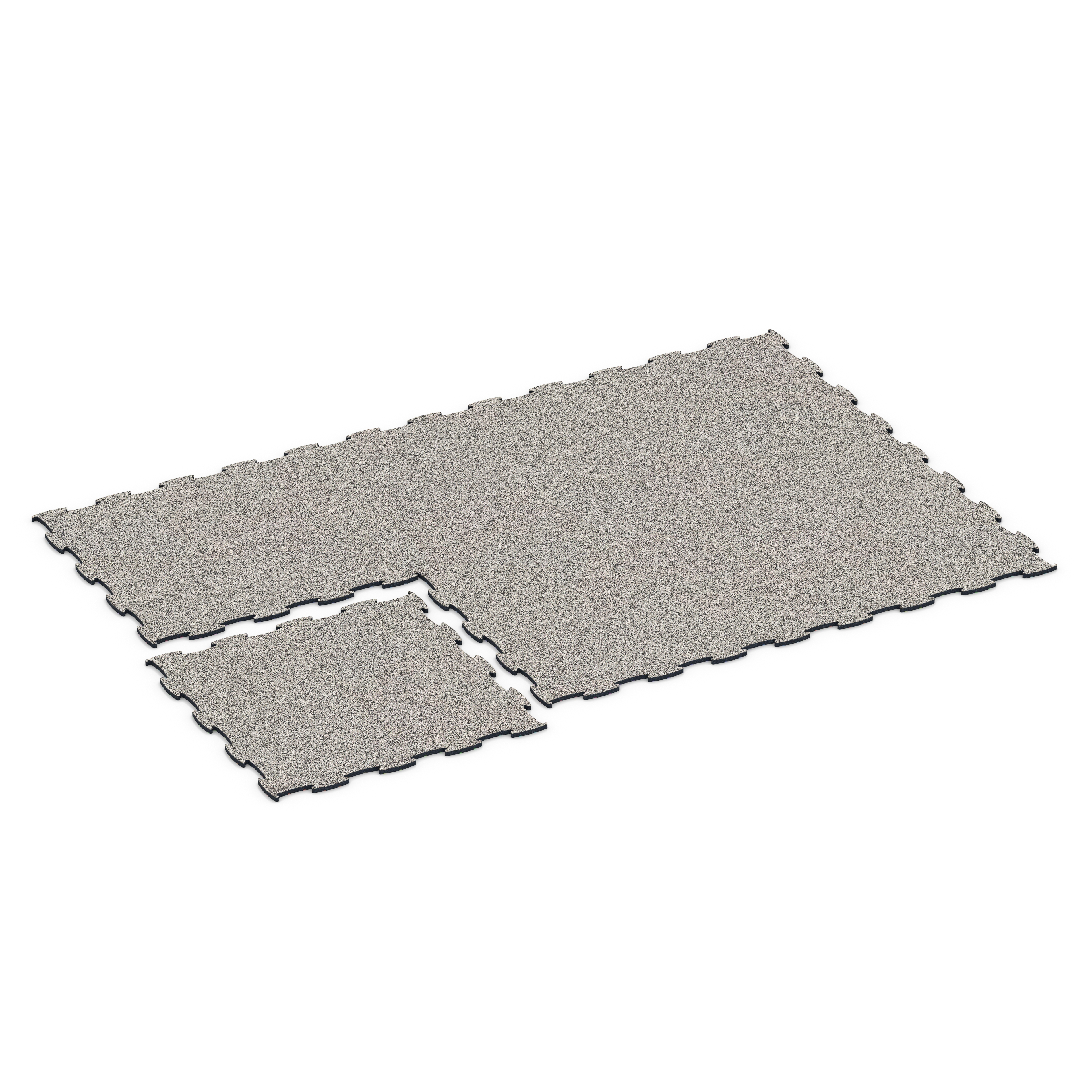 Fitness Max Floor System – Sportboden, Fitnessboden, Farbe Grey Granite, 97,1 x 97,1 × 1,8 cm, Stärke bis über 10 cm mit Funktionsplatten – stabile,