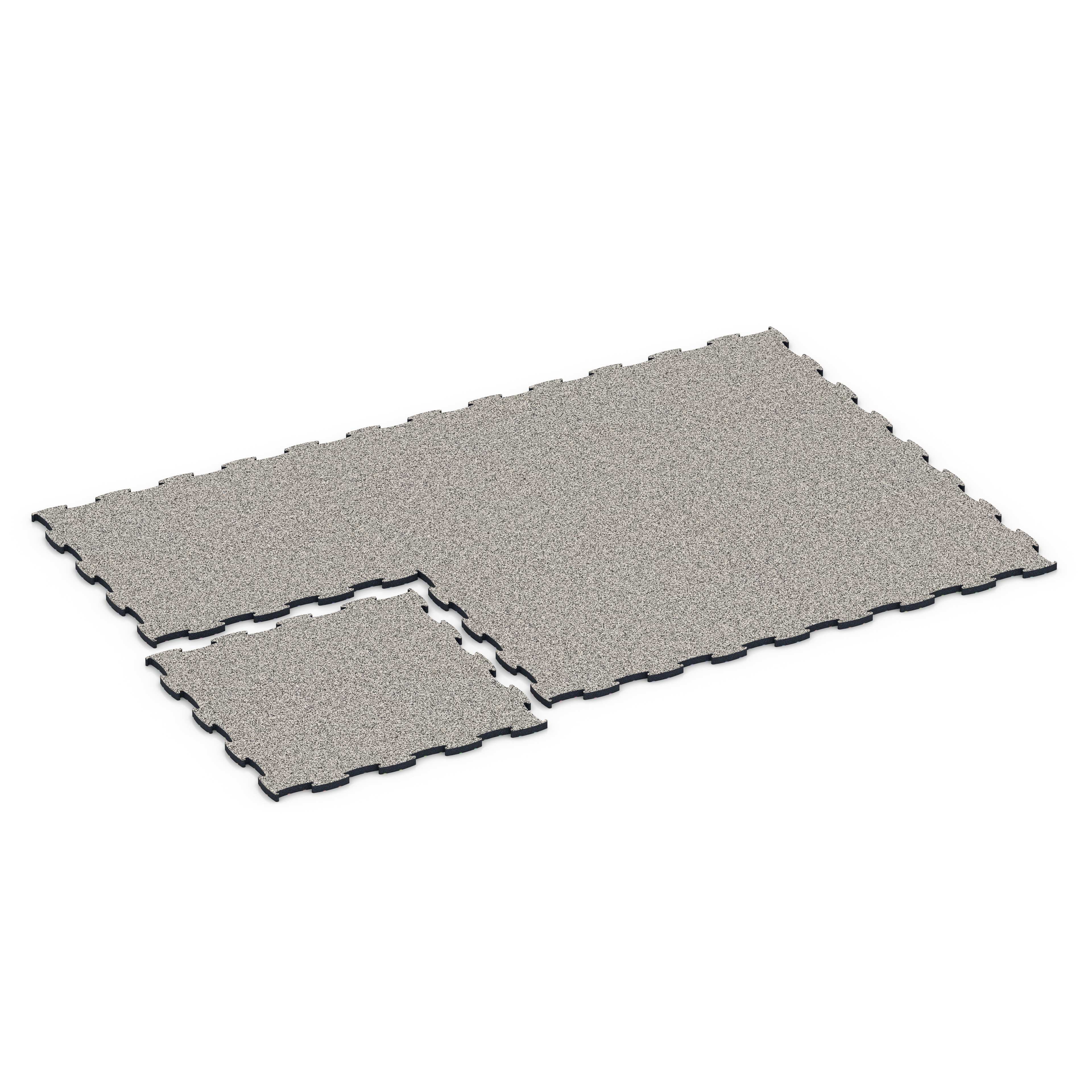 Fitness Max Floor System – Sportboden, Fitnessboden, Farbe Grey Granite, 97,1 x 97,1 x 2,8 cm, Stärke bis über 10 cm mit Funktionsplatten – stabile,