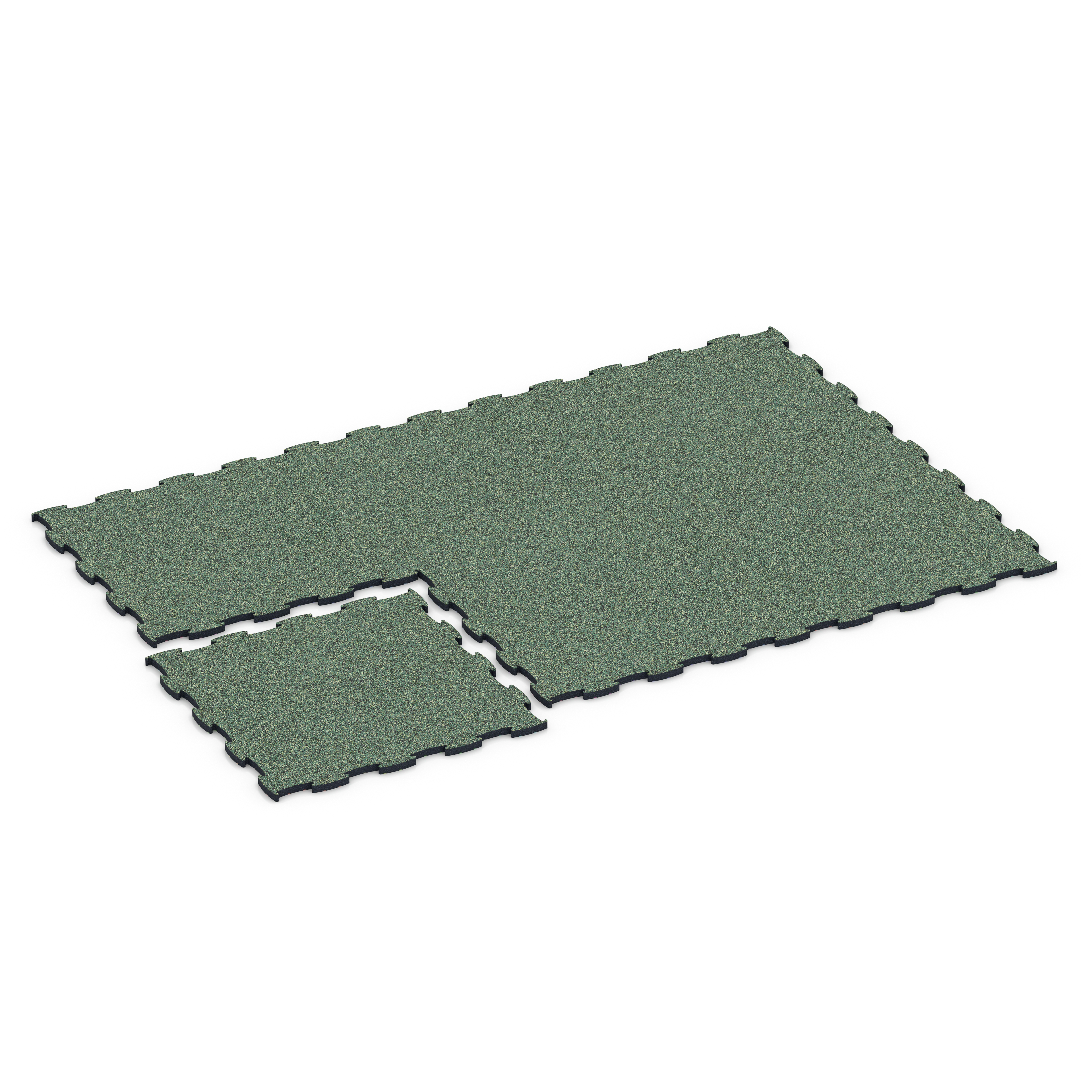 Fitness Max Floor System – Sportboden, Fitnessboden, Farbe English Lawn, 97,1 x 97,1 x 2,8 cm, Stärke bis über 10 cm mit Funktionsplatten – stabile,