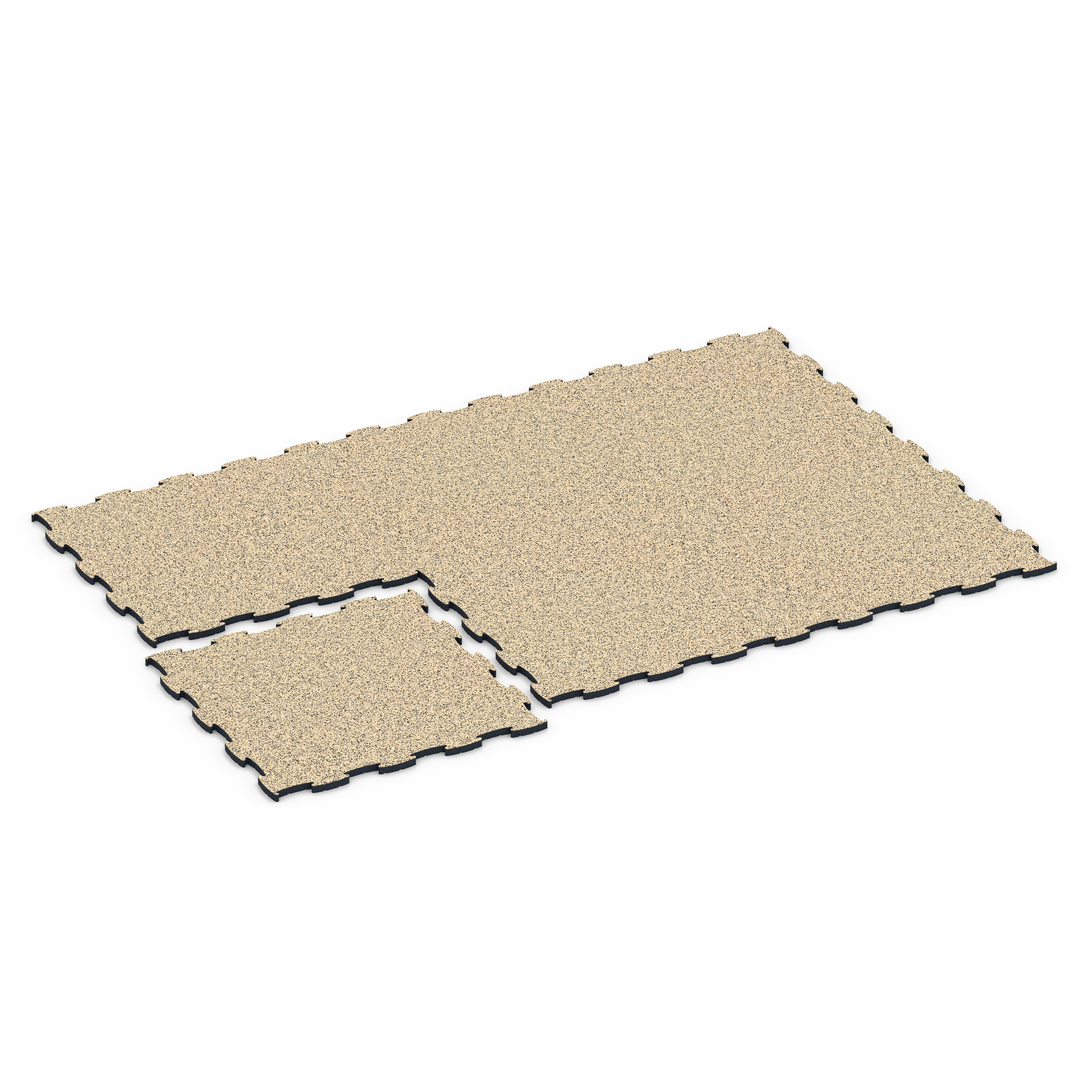 Fitness Max Floor System – Sportboden, Fitnessboden, Farbe Travertine, 97,1 x 97,1 x 2,8 cm, Stärke bis über 10 cm mit Funktionsplatten – stabile,