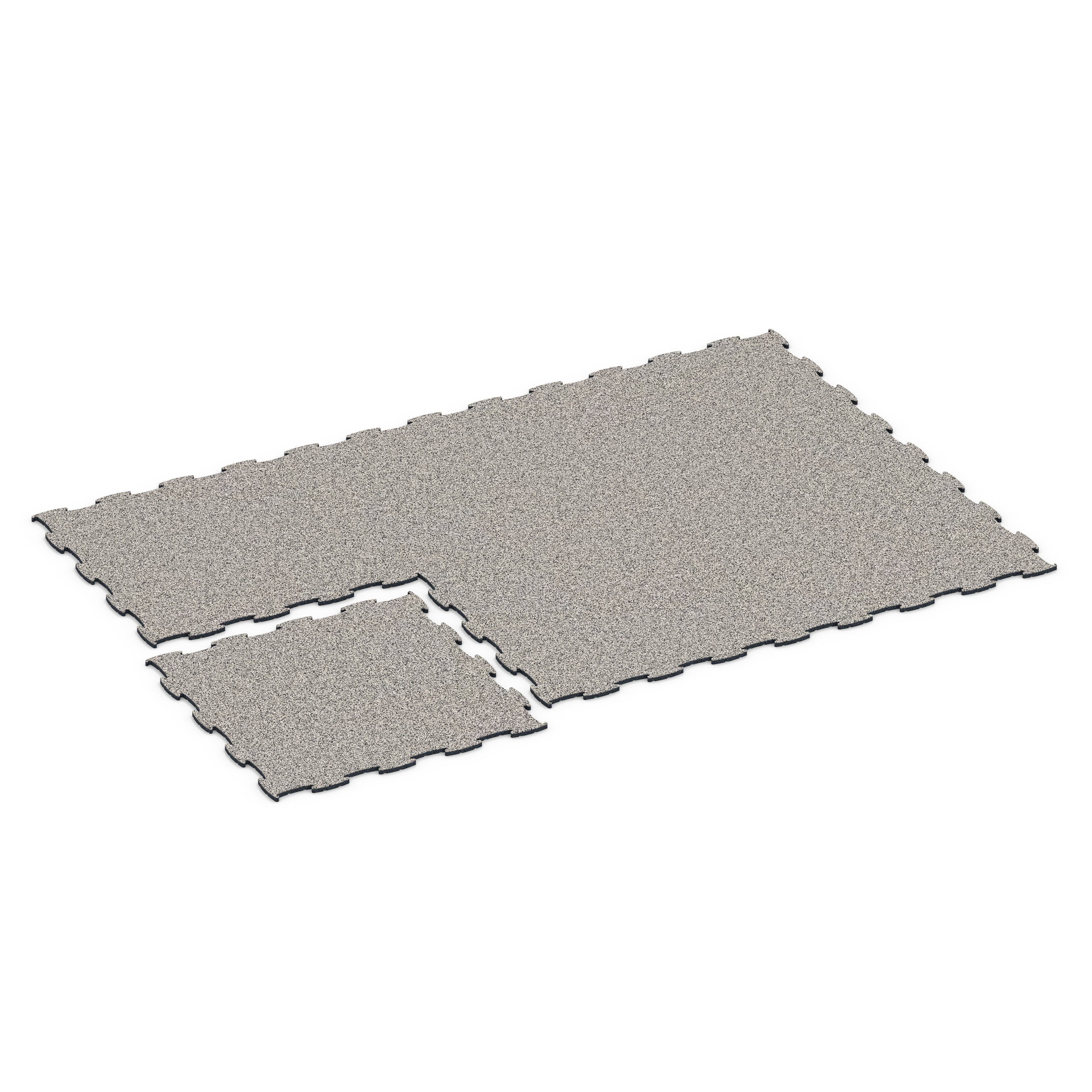 Fitness Active Floor System – Fitnessboden, Sportboden, Farbe Grauer Granit, 97,1 x 97,1 × 1,8 cm, Stärke bis über 10 cm mit Funktionsplatten –