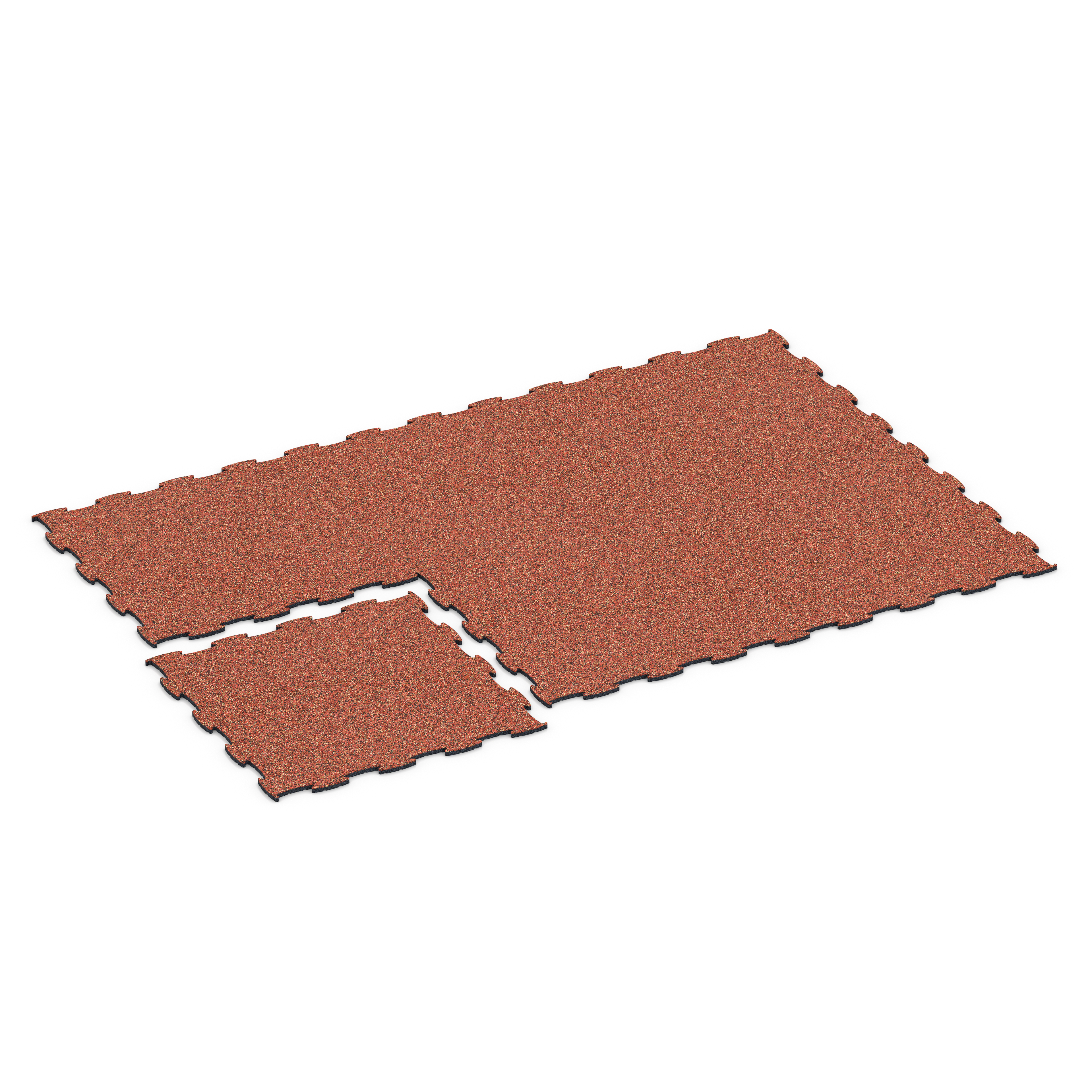 Fitness Active Floor System – Fitnessboden, Sportboden, Farbe Feuersglut, 97,1 x 97,1 × 1,8 cm, Stärke bis über 10 cm mit Funktionsplatten – stabile,