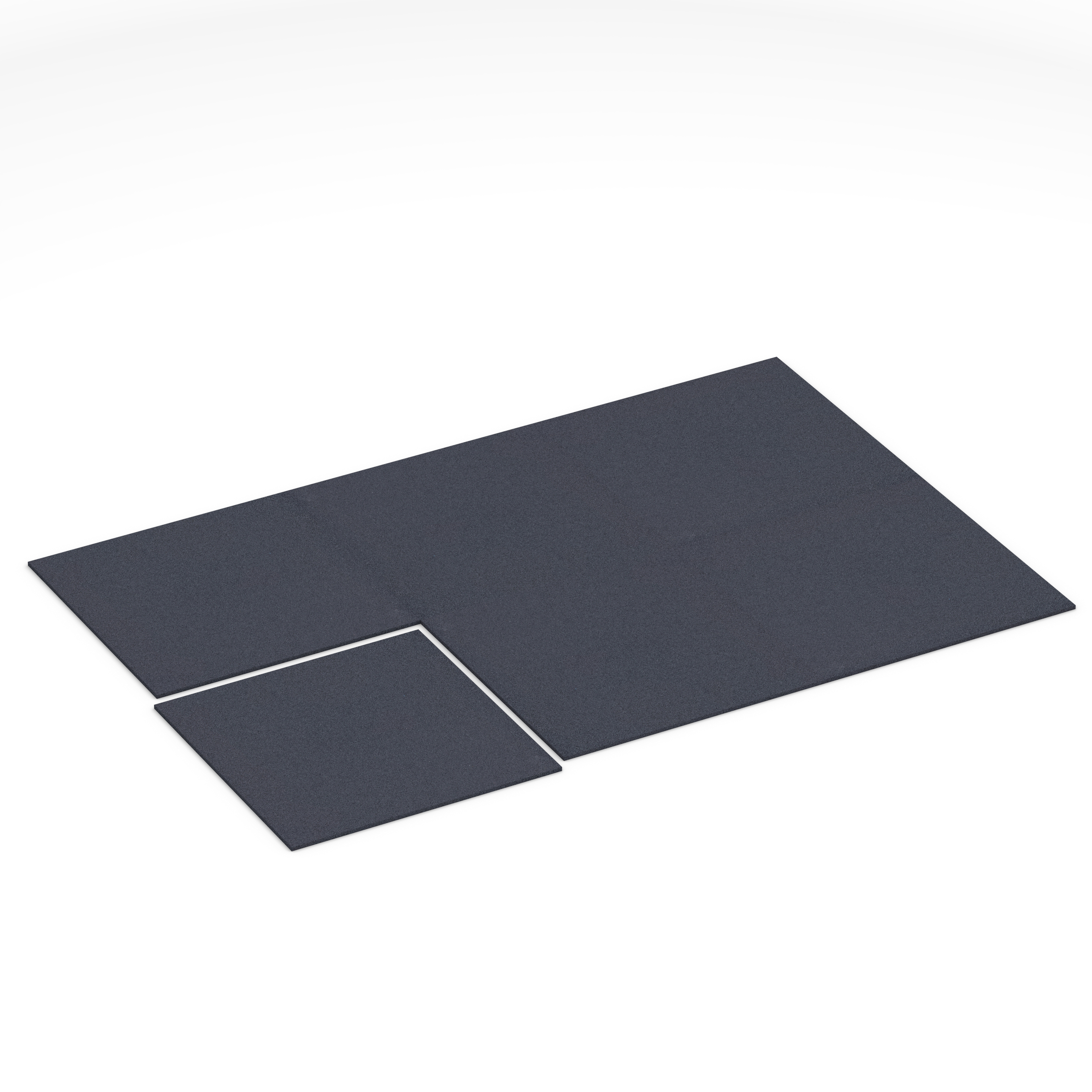 Fitness Performance Elite Trainingsboden – Sportboden, Fitnessboden, 100 × 100 × 1,5 cm – Anthracite, kalibriert, abriebfest, druckstabil,