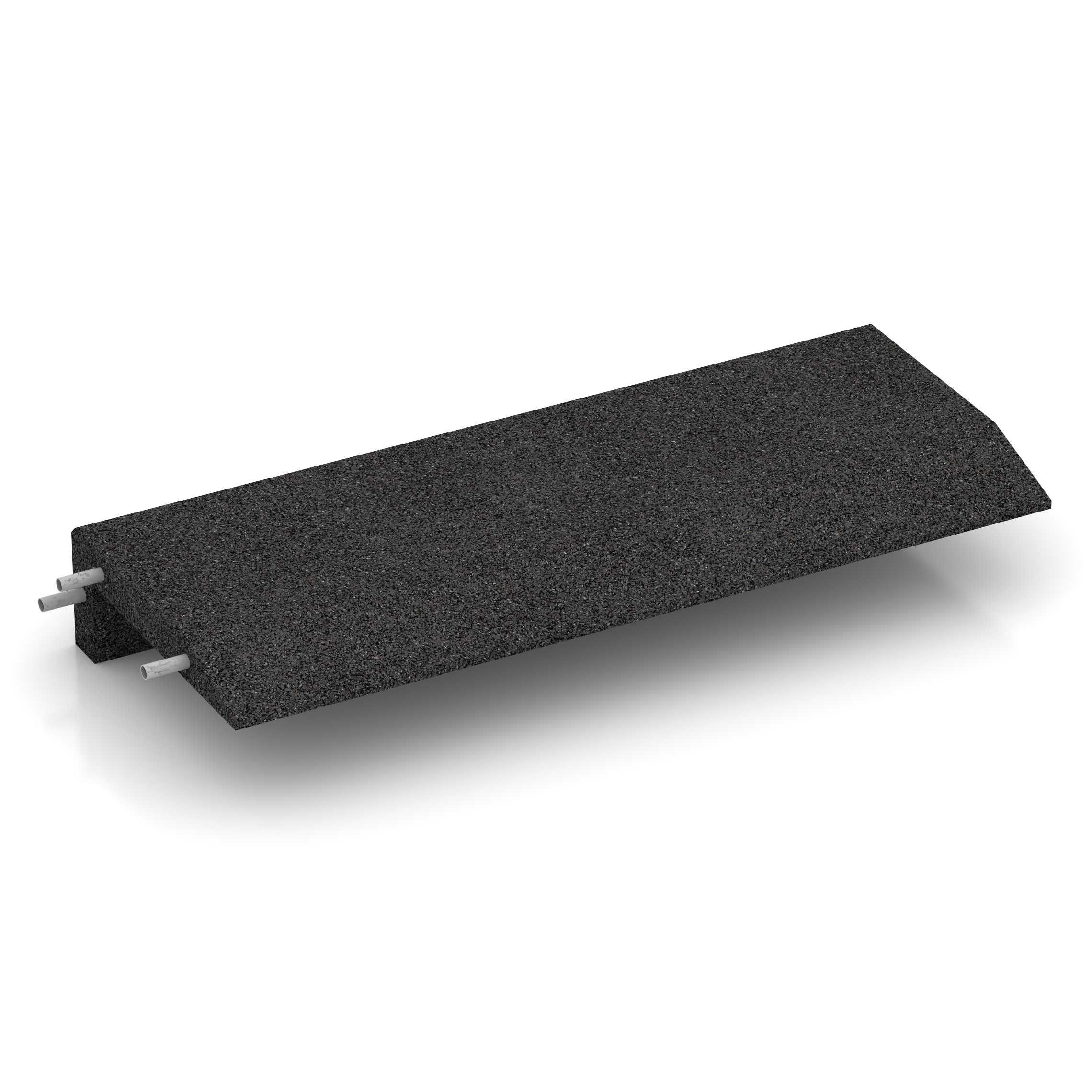Mauerabdeckung – stoßdämpfende Winkelabdeckung für Mauerkronen und Geländeabstufungen, 100 x 40 cm | 4,5/14,5 cm, Farbe Anthracite, wasserdurchlässig,