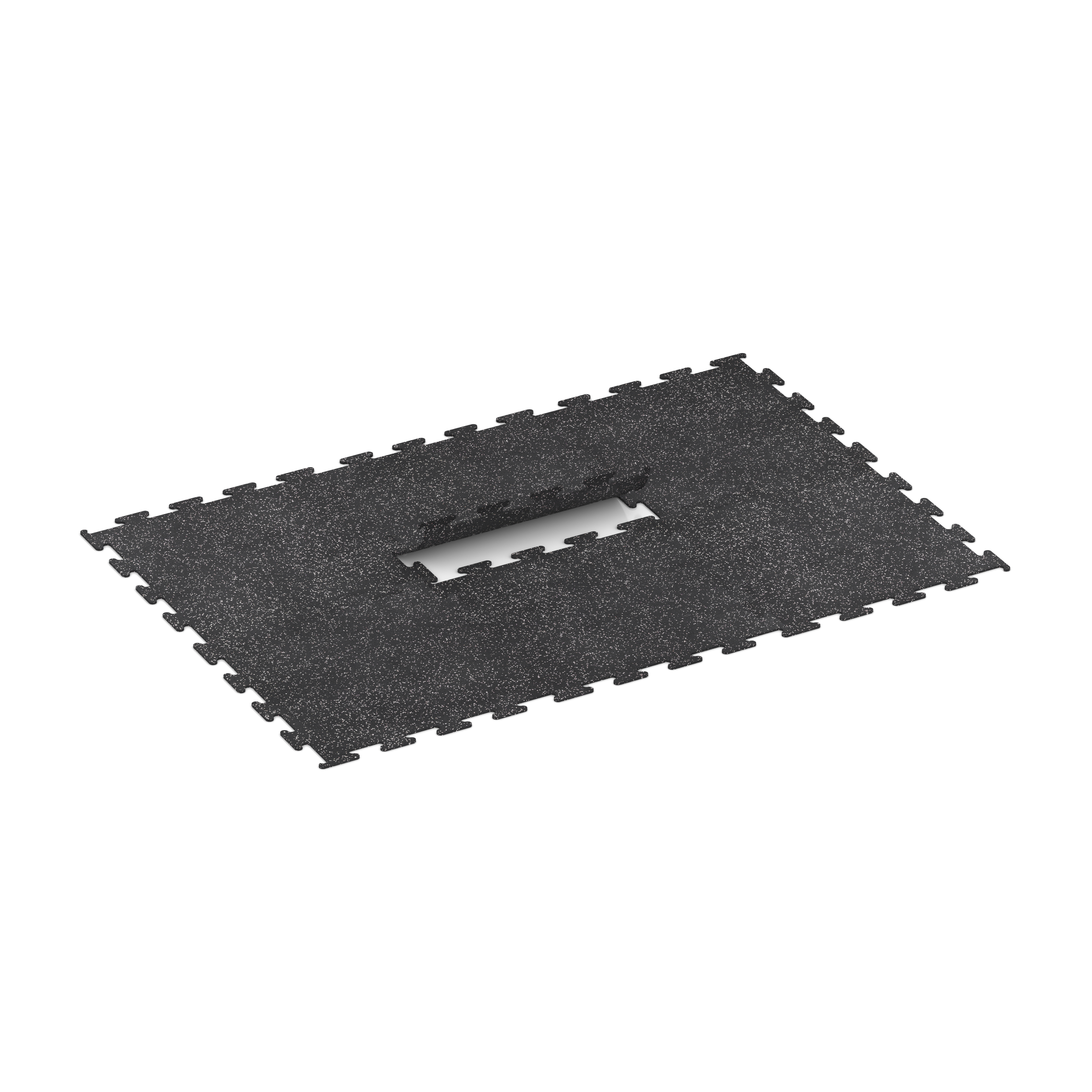 Fitness Performance Elite Trainingsboden – Fitnessboden, Sportboden, Gymboden, Trainingsmatte – 100 x 100 x 1 cm | 1,00 m², Farbe Light Grey Speckled