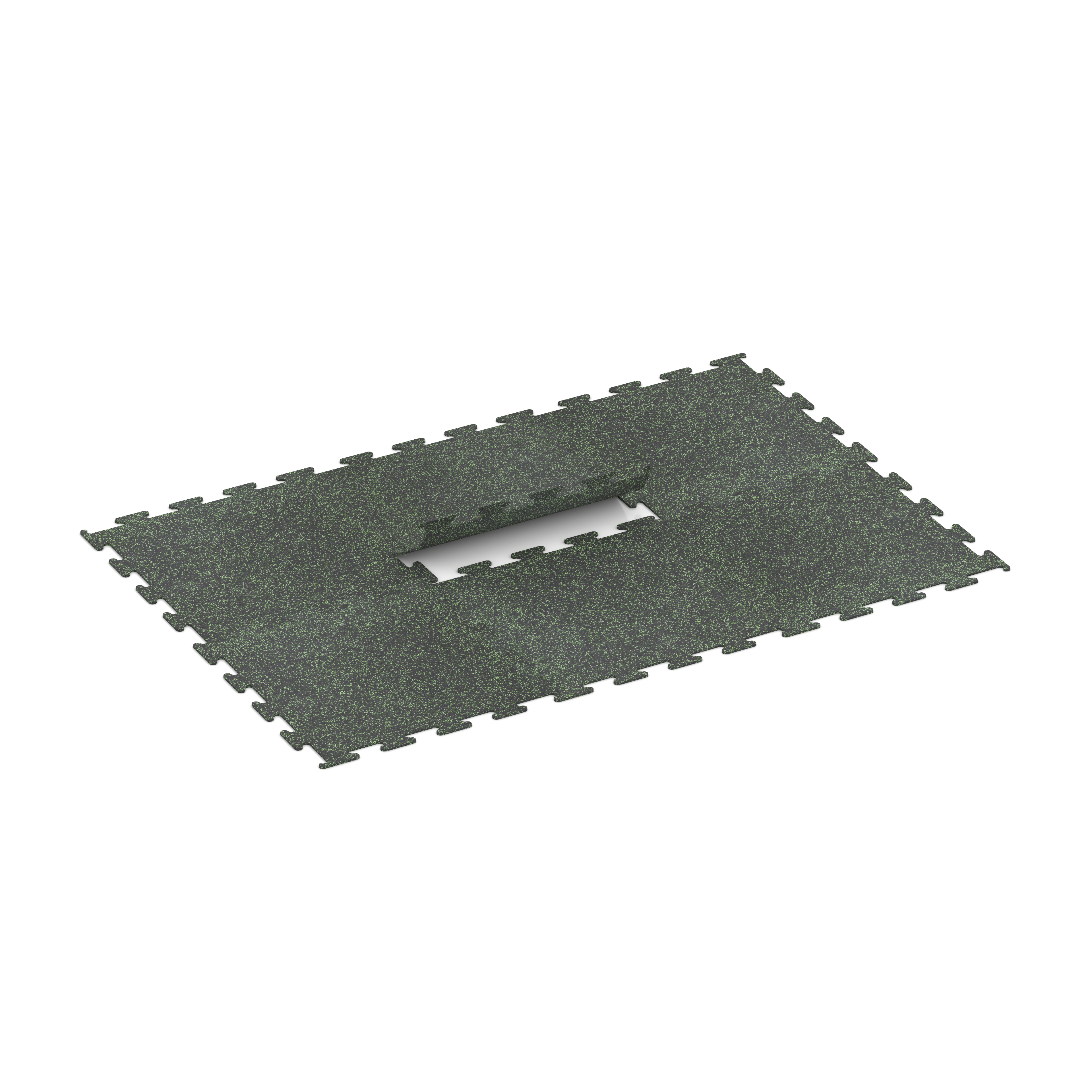 Fitness Performance Elite Trainingsboden – Fitnessboden, Sportboden, Gymboden, Trainingsmatte – 100 x 100 x 1 cm | 1,00 m², Farbe Light Green Speckled