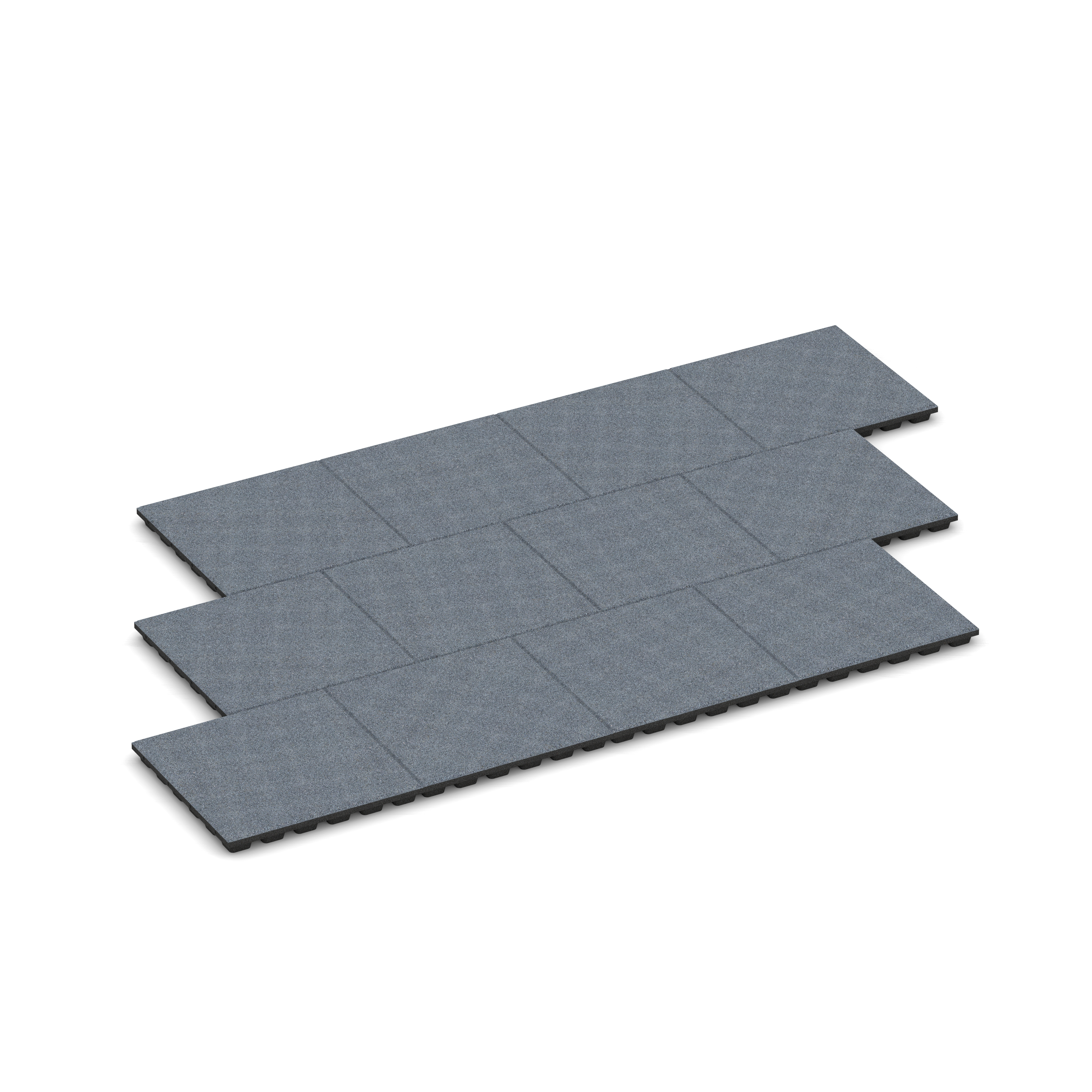 Fallschutzplatten – Fallschutzmatten für Spielplätze – 50 x 50 x 4,8 cm, Farbe Graphite grey – Steckverbinder | WARCO